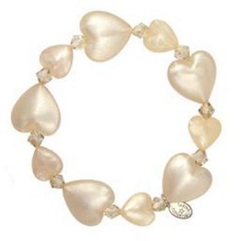 Tarina Tarantino - Iconic Collection - Swarovski Crystal Small Heart Stretch Bracelet - Dollskin