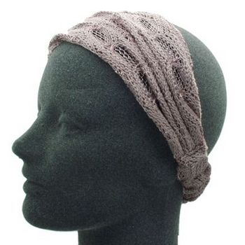 Susan Daniels - Headwrap - Crochet Pleated Soft Headwrap - Lavender (1)