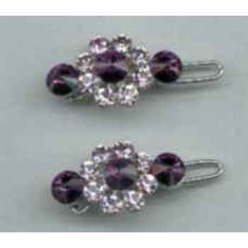 Swarovski Amethyst Colored Crystal Barrette