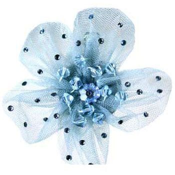 Tarina Tarantino - Tulle Flower Anywhere Clip - Blue