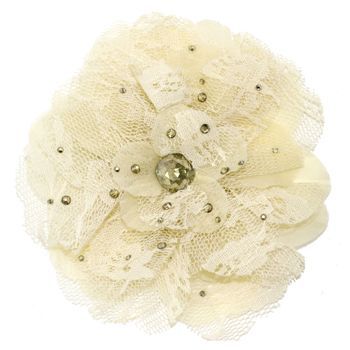 Tarina Tarantino - Lace Flower Anywhere Clip - Ivory