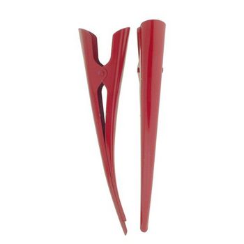 HB HairJewels - Solid Red Banana Clips - Set of 2 Clips