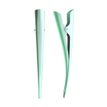 HB HairJewels - Lucy Collection - Pearlized Banana Clips - Seafoam Green (Set of 2)