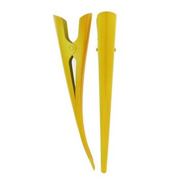 HB HairJewels - Solid Yellow Banana Clips - Set of 2 Clips