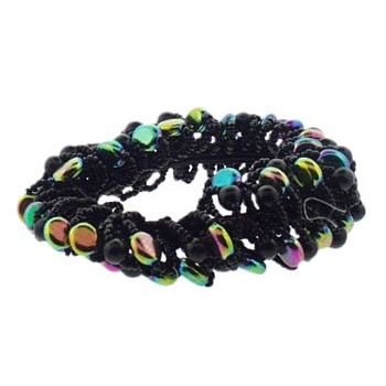 HB HairJewels - Lucy Collection - Beaded Pony - Black (1)