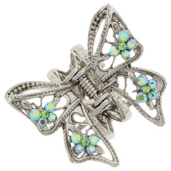 Karen Marie - Small Fancy Bow Claw - Peridot (1)