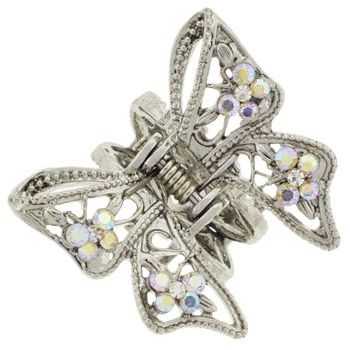 Karen Marie - Small Fancy Bow Claw - White (1)