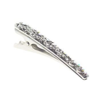 Karen Marie - Mini Filigree Crystal Clip - White (1)