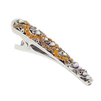 Karen Marie - Mini Filigree Crystal Clip - Gold (1)