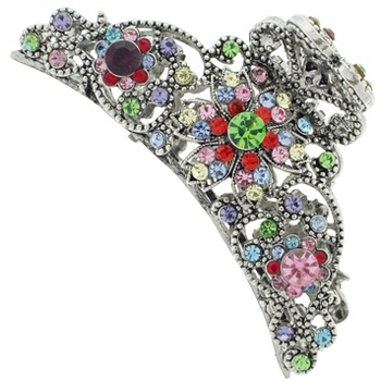 Karen Marie - Extra Large Crystal Encrusted Claw - Multi-Hued (1)