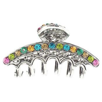 Karen Marie - Large Crystal Arc Claw - Rainbow (1)