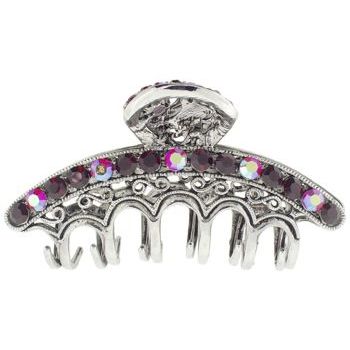 Karen Marie - Large Crystal Arc Claw - Ruby Red (1)