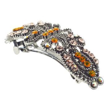 Karen Marie - Filigree Butterfly Barrette - Orange