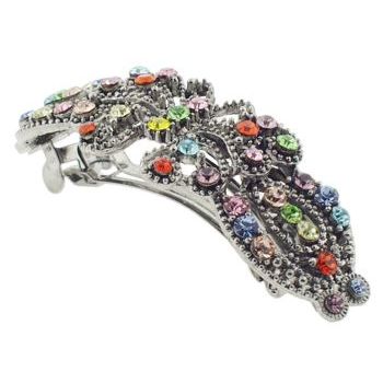 Karen Marie - Filigree Butterfly Barrette - Rainbow