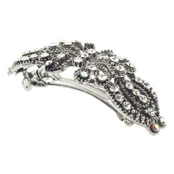 Karen Marie - Filigree Butterfly Barrette - White