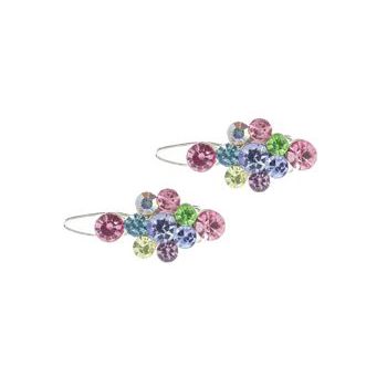 Karen Marie - Mini Crystal Cluster Barrettes - Rainbow (2)