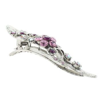 Karen Marie - Crystal Flower Filigree Jaw - Amethyst (1)