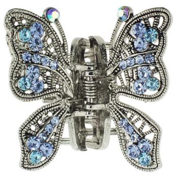 Karen Marie - Small Filigree Butterfly Jaw - Blue (1)