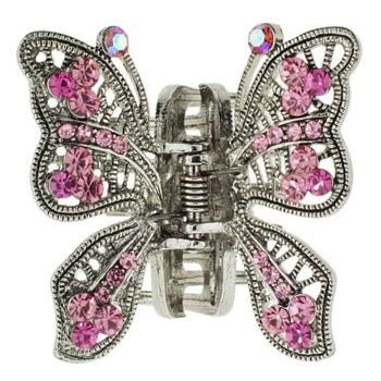 Karen Marie - Small Filigree Butterfly Jaw - Soft Pink (1)