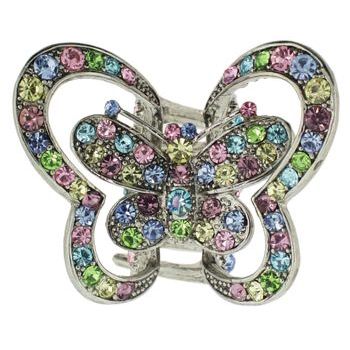 Karen Marie - Double Wing Butterfly Claw - Rainbow (1)