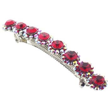 Karen Marie - Austrian Crystal Barrette - Ruby Red (1)