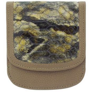 Taxi Wallets  - Python Print - Taupe