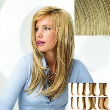 HAIRUWEAR - POP - 10 Piece Vibralite Synthetic Straight Hair Extension - Golden Wheat R14/88H (1)