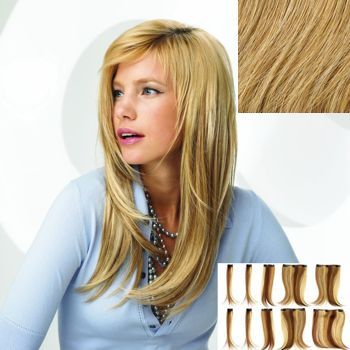 HAIRUWEAR - POP - 10 Piece Vibralite Synthetic Straight Hair Extension - Ginger Blonde R25 (1)