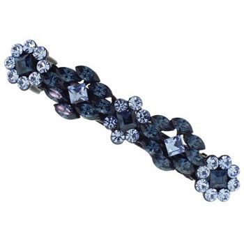 Karen Marie - Crystal Geo Daisy Barrette - Sapphire (1)