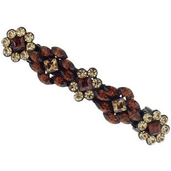 Karen Marie - Crystal Geo Daisy Barrette - Topaz (1)