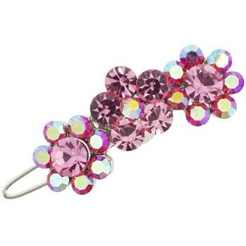 Karen Marie - Triple Daisy Crystal Clip - Rose (1)