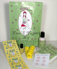 Jaqua Girl's - Toes & Tattoos Kit