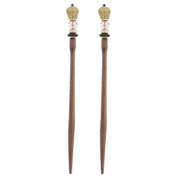 Mei Fa - Hairstyx - Toffee - Long Brown Hairsticks - (Set of 2)