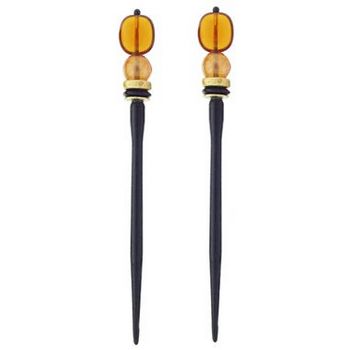 Mei Fa - Hairstyx - Tunic - Short Hairsticks - (Set of 2)