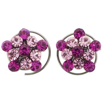 Karen Marie - Small Floating Flower Coils  - Rose (set of 2)