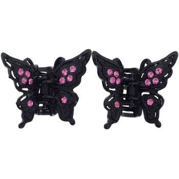 Karen Marie - Accent Butterfly Claw - Rose (Set of 2)