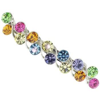 Karen Marie - Double Large Gem Barrette - Rainbow (1)
