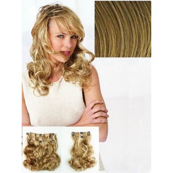 HAIRUWEAR - POP - 2 Piece Vibralite Synthetic Wavy Hair Extension - Buttered Toast R1416T (1)