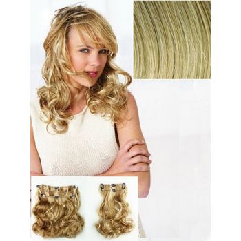 HAIRUWEAR - POP - 2 Piece Vibralite Synthetic Wavy Hair Extension - Golden Wheat R14/88H (1)