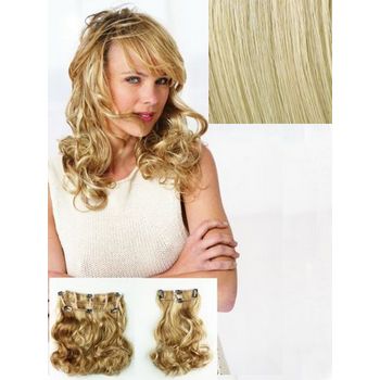 HAIRUWEAR - POP - 2 Piece Vibralite Synthetic Wavy Hair Extension - Swedish Blonde R22 (1)