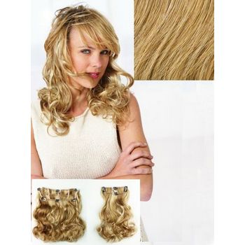 HAIRUWEAR - POP - 2 Piece Vibralite Synthetic Wavy Hair Extension - Ginger Blonde R25 (1)