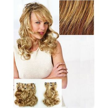 HAIRUWEAR - POP - 2 Piece Vibralite Synthetic Wavy Hair Extension - Glazed Strawberry R29S (1)