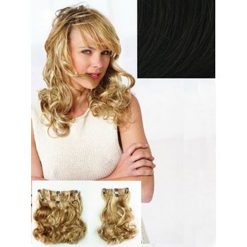 HAIRUWEAR - POP - 2 Piece Vibralite Synthetic Wavy Hair Extension - Dark Chocolate R6 (1)