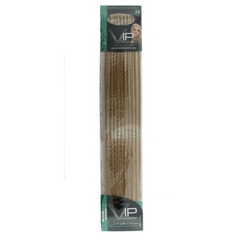 Unique VIP Collection - U-Tip Extensions -  Full Set (100 strands) - Golden Brown w/Highlights (Color: 22/33D)