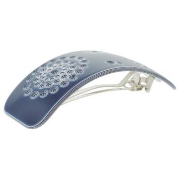 Camila - Rectangle Perforated Barrette - Blue