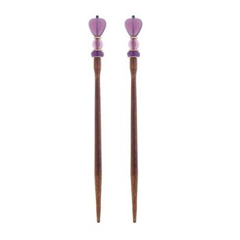 Mei Fa - Hairstyx - Vankeo - Long Brown Hairsticks - (Set of 2)