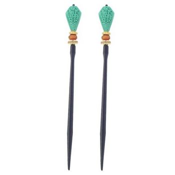 Mei Fa - Hairstyx - Vertex Turq - Long Hairsticks - (Set of 2)