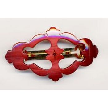 France Luxe - Victorian Barrette - Organdy Red