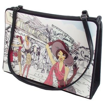 Karen Marie - Boutique Bags - Vintage Market 8inch Acrylic Tote (1)