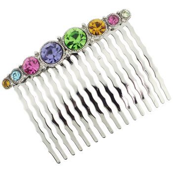 Karen Marie - Carat Crystal Comb - Rainbow (1)